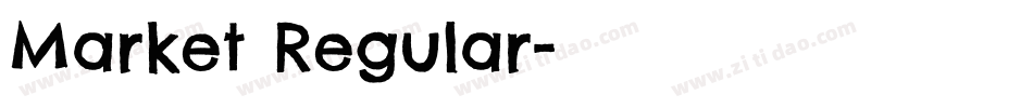 Market Regular字体转换